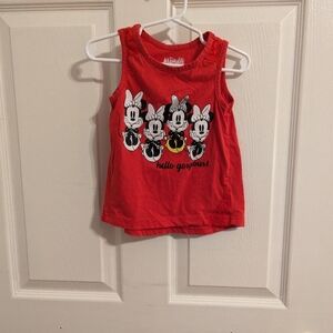 🎈5/$20🎈 Disney Minnie Girl's Tank Top